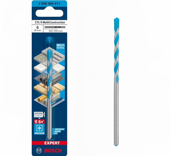 Bosch CYL-9 Mehrzweckbohrer Ø 6 mm  EXPERT MultiContruction