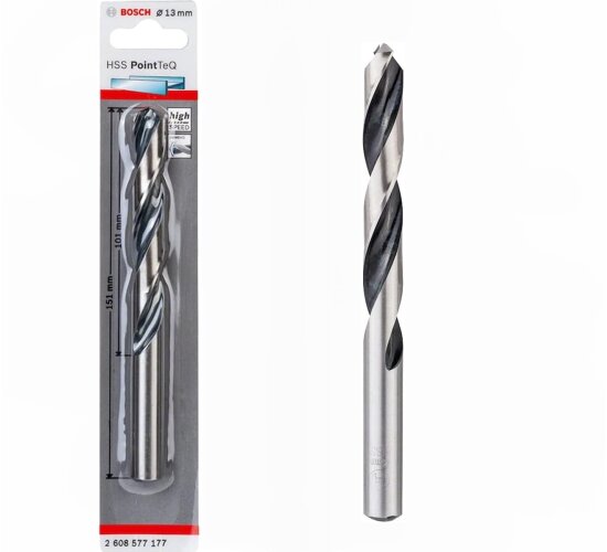 Bosch  Professionel HSS- PointTeQ Ø 13 mm x101 x 151 mm Metallbohrer-