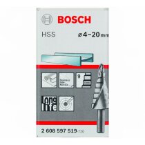 Bosch HSS Stufenbohrer 4-20 mm 9 Stufen...