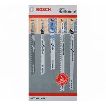 Bosch 15-tlg. Stichsägeblatt Set (MultiMaterial,