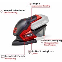 Einhell Akku-Multischleifer TE-OS 18/150 Li-18V Solo