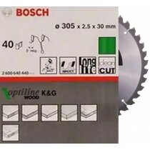 Bosch Kreissägeblatt 305 mm x2,5 x 30 mm x 40T...