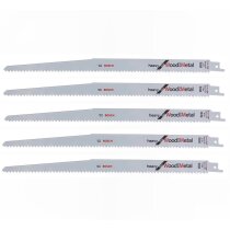 Bosch 5 x Säbelsägeblatt S 1411 DF BiM 300 mm...
