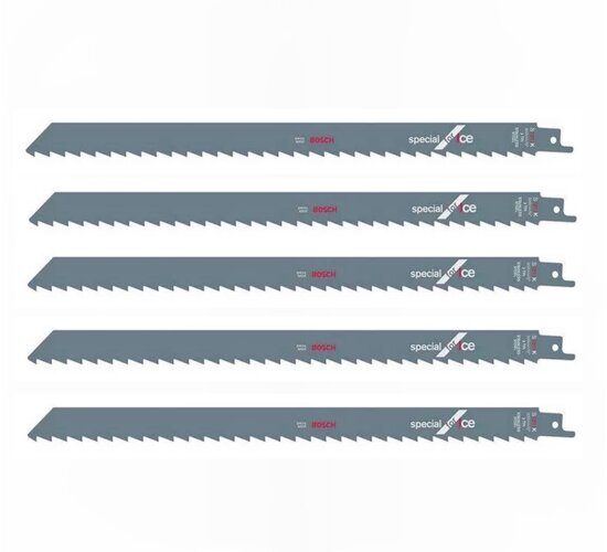 5 x Bosch Säbelsägeblatt S 1211K Special for Ice L.300mm Dicke 1,25mm Inox