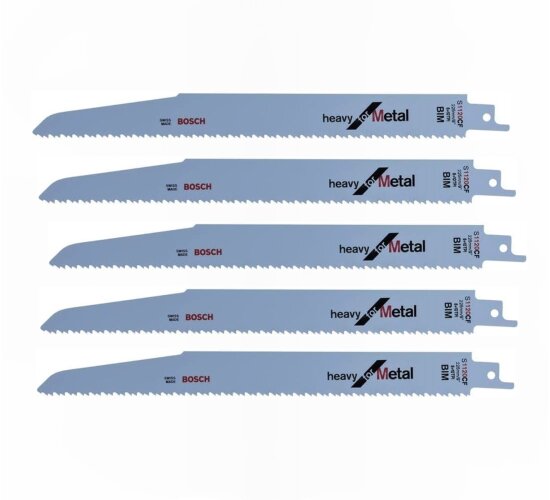 5 Stk. Bosch Säbelsägeblatt S 1120 CF 225 mm Heavy for Metal