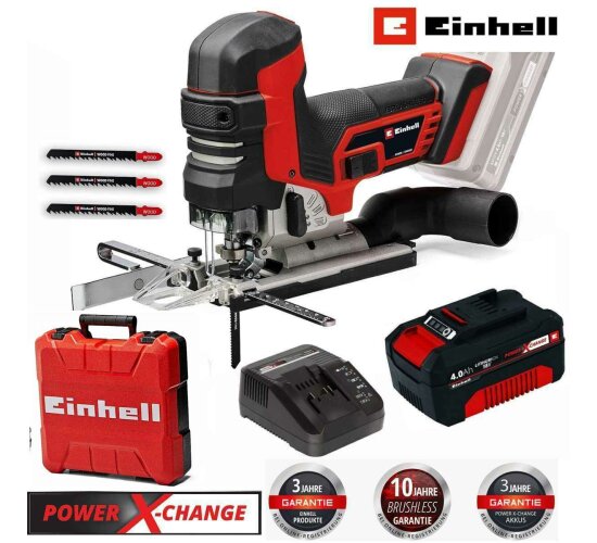 Einhell Professional Stichsäge TP-JST 18/135 Li BL 18V Akku 4.0 Ah + Koffer