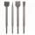 Bosch 4 Tlg. Meißel Set SDS Plus L-250 mm Flach, Spitz,Fliesen