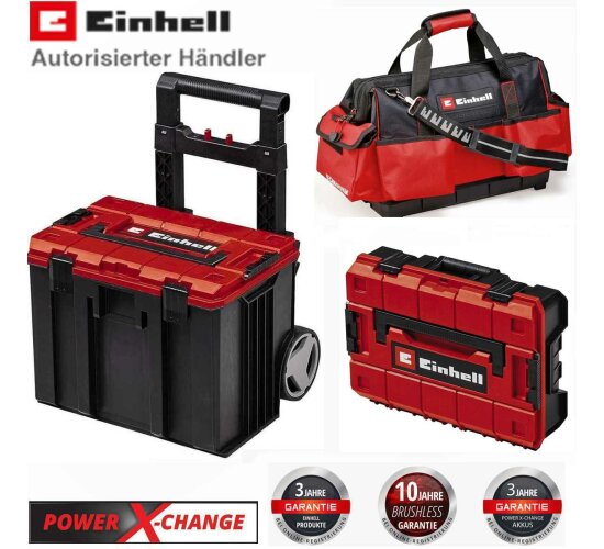 Einhell E-Case Tower Systemkoffer-Set 2 Koffer1 E-Tasche inkl. Zubehör