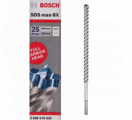 Bosch Professionel SDS max-8X Hammerbohrer, 25 x 400 x 520 mm