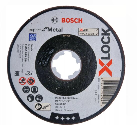 Bosch Professional X-LOCK Trennscheibe Expert for Metal, Ø 125mm