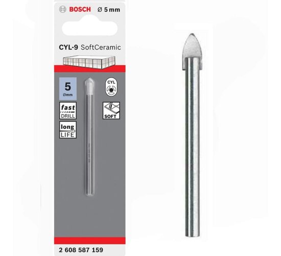 Bosch Professionel Keramik Fliesenbohrer Ø 5 mm