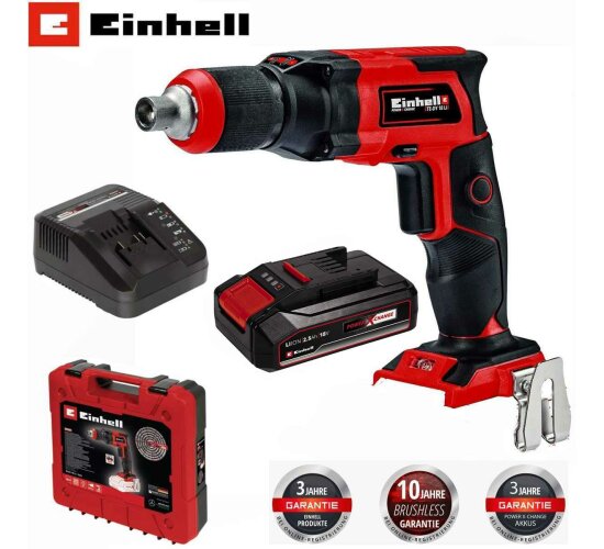 Einhell Akku-Trockenbauschrauber TE-DY 18 Li Akku 2.5 Ah Koffer