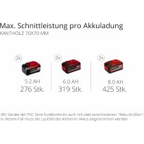 Einhell Professional Akku-Kettensäge GP-LC 36/40 Li BL-Solo 36V 19 ms