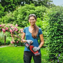 Einhell Akku-Heckenschere + Gras- und Strauchschere0 18V, Pflegespray