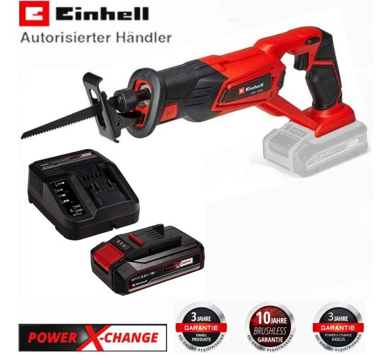 Einhell Akku-Säbelsäge TE-AP 18/22 Li 18V mit Akku 2,5 Ah, Ladegerät