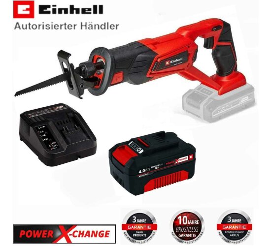 Einhell Akku-Säbelsäge TE-AP 18/22 Li 18V mit Akku 4.0 Ah, Ladegerät