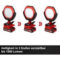 Einhell Akku-Outdoor-Lampe GC-OL 18/1500 Li-Solo 1500 lm, 7000 K