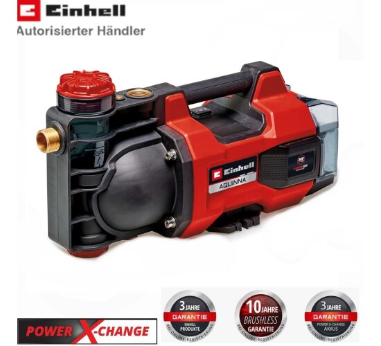 Einhell Akku-Gartenpumpe AQUINNA 36/34 (2x 18V)  ECO-Schalter  ( ohne Akkus )