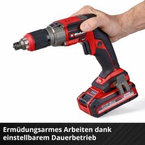 Einhell Professionel Trockenbauschrauber PE-DY 18 Li- BL Akku 2.5 Ah Koffer