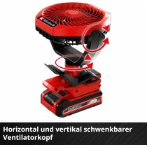 Einhell GC-CF 18/110 Li-Solo Akku-Ventilator 3 Stufen, Brushless Motor