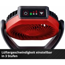 Einhell GC-CF 18/110 Li-Solo Akku-Ventilator 3 Stufen, Brushless Motor