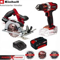 Einhell Set Akku-Bohrschrauber TE-CD 18/40...