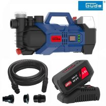 Güde Gartenpumpe GP 18 V mit Akku 4.0 Ah...