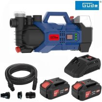 Güde Gartenpumpe GP 18 V mit 2 Akkus 4.0 Ah...