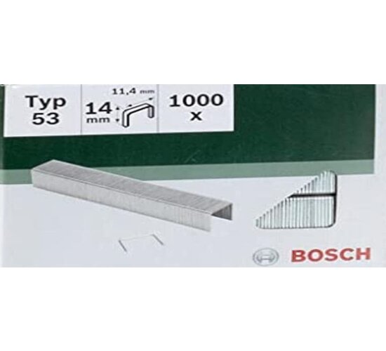 Bosch  KlammernvTyp 53 - 11,4 x 0,74 x 14 mm 1000 Stk. 2609255822