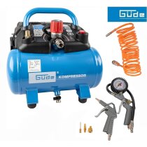 Güde Kompressor Airpower 190/08/6 mit Reifenfüller, Ausblaspistole, Schlauch