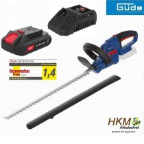 Güde Heckenschere HS 18 + Akku 2.0 Ah & Ladegerät E³ Akkusystem