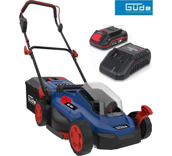GÜDE City Rasenmäher RM 18/33 18V, 33 cm Schnitt mit Akku 2.0 Ah + Ladegerät