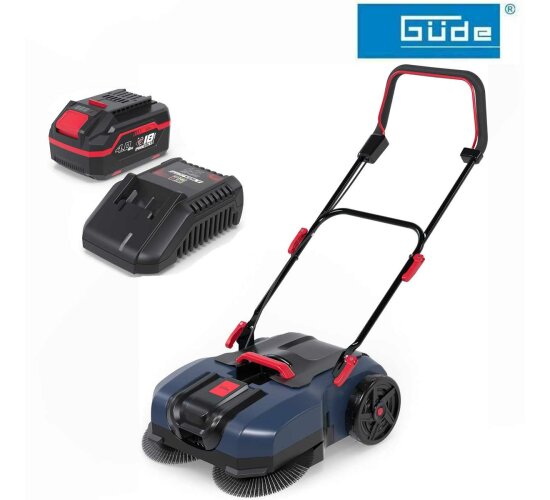 Güde Akku Kehrmaschine GKM 18-401-30 mit Akku 4.0 Ah 18V E³ Serie,