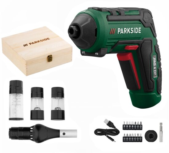 Parkside 4 V Akkuschrauber-Set  PAS 4 mit 4 BBQ-Aufsätzen