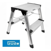 Güde Aluminium-Klapptritt 2x2 Stufen Klappleiter...