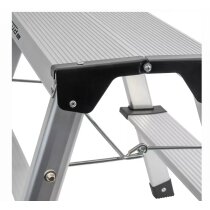 Güde Aluminium-Klapptritt 2x2 Stufen Klappleiter Trittleiter Leiter