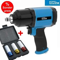 GÜDE Druckluft Schlagschrauber 1600 Nm Druckluftschrauber 1/2"+ Stechnuss Set