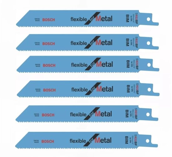 Bosch Säbelsägeblatt S 922 BF Flexible for Metal 6 St.