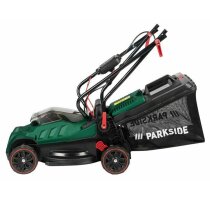 PARKSIDE Gartenset Rasenmäher PRMA 20-Li, 2 Akkus + Gras und Strauchschere