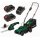 PARKSIDE Gartenset Rasenmäher PRMA 20-Li, 2 Akkus + Gras und Strauchschere
