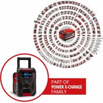 Einhell Akku-Baustellenradio TE-CR 18 Li DAB+/FM/BT mit Akku 4.0 Ah