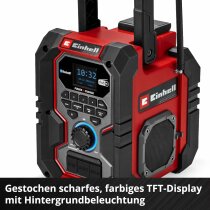 Einhell Akku-Baustellenradio TE-CR 18 Li DAB+/FM/BT mit Akku 4.0 Ah
