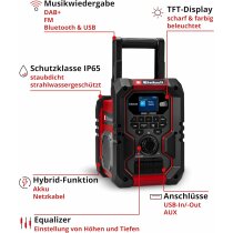 Einhell Akku-Baustellenradio TE-CR 18 Li DAB+/FM/BT ohnet...