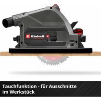 Einhell Tauchsäge TP-PS 18/165 Li BL - ohne Akku / Ladegerät