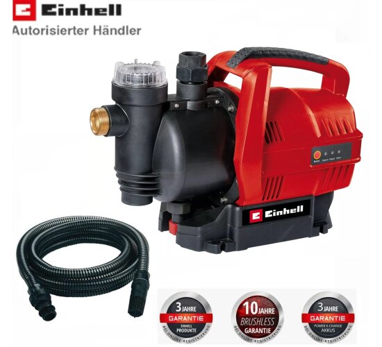 EINHELL Hauswasserautomat GC-AW 6333, 3,6 bar Druck, 3300 l/h Saugschlauch 4m