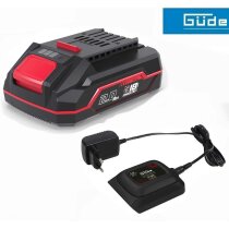 GÜDE Starterset Ladegerät 18-05 + 18V E³...