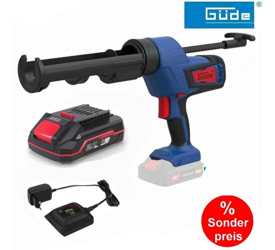 Güde Akku Kartuschenpresse Silikonpresse 18V + Akku / Ladegerät 18-05
