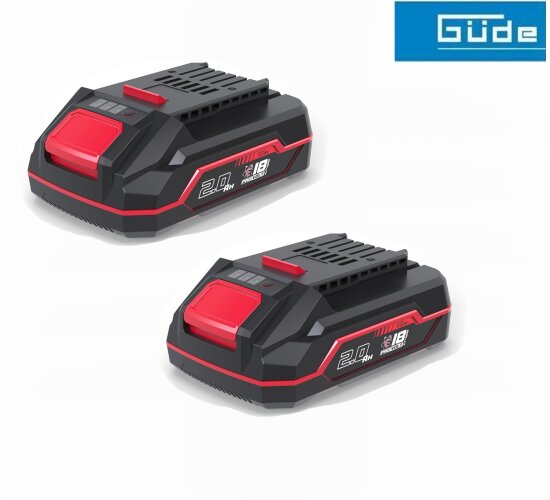 Güde Twinpack ProVolt APPV 18-20 2 x Akku AP18 / 2.0 Ah 18V Akkupack