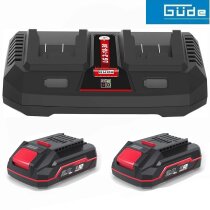 GÜDE Starterset Ladegerät LG 2-18-30 / 18V...