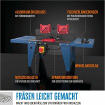 Oberfräsentisch OFT 855 für Oberfräsen mit Fräskorb-ø bis 15,5 cm)